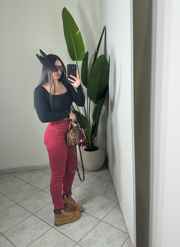 Skinny bordó