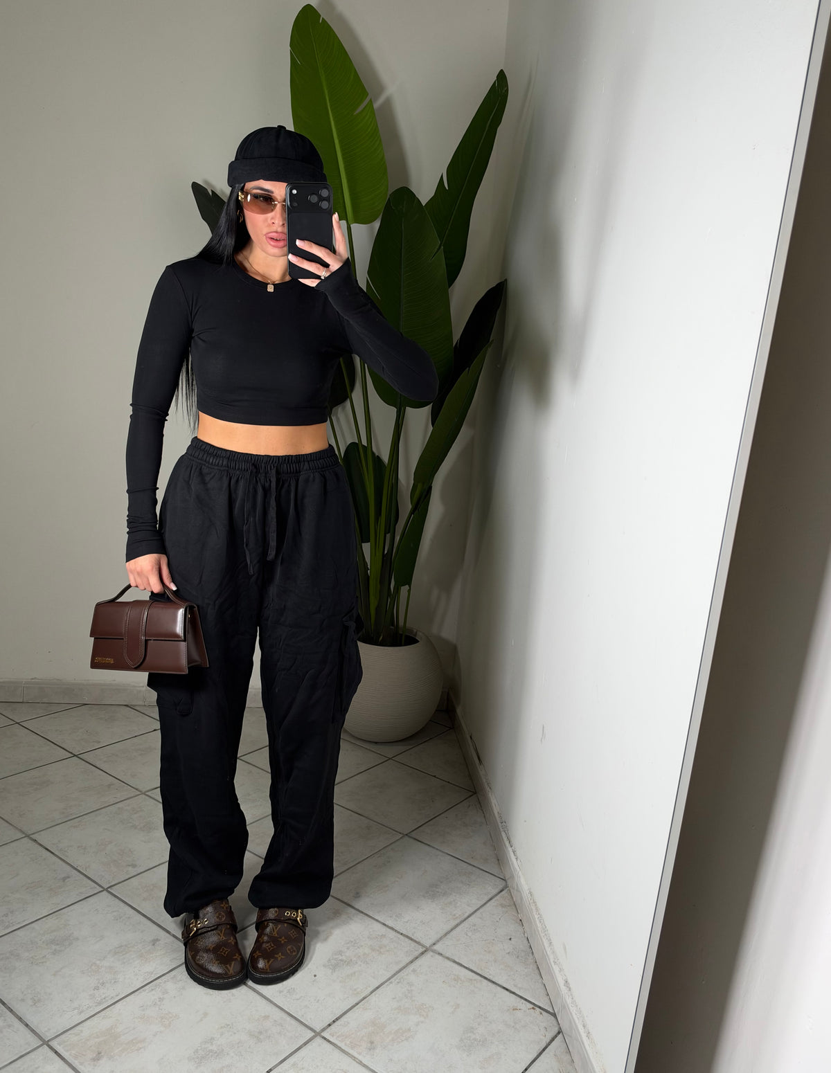 Pantalone cargo✨nero
