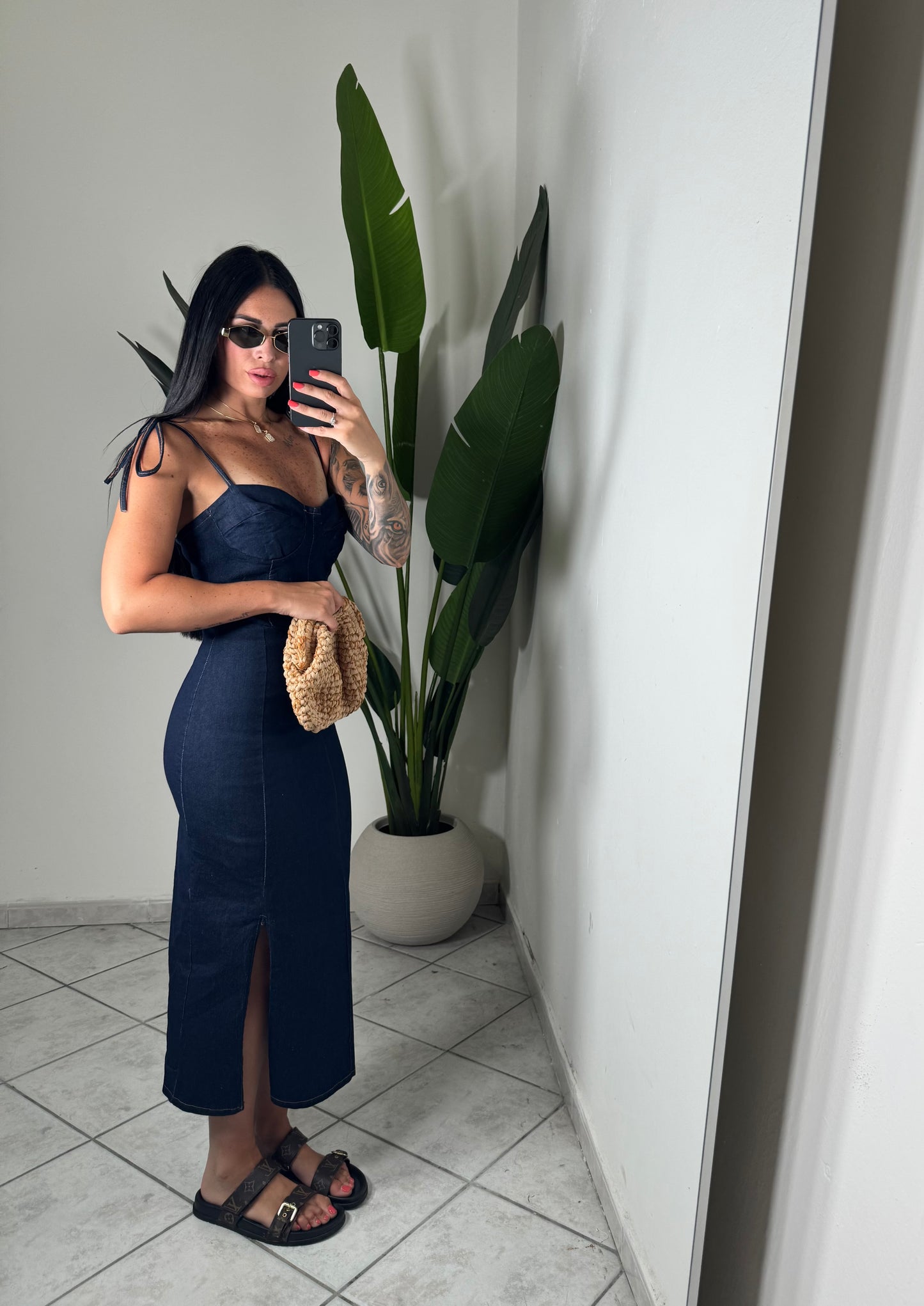Long dress denim✨