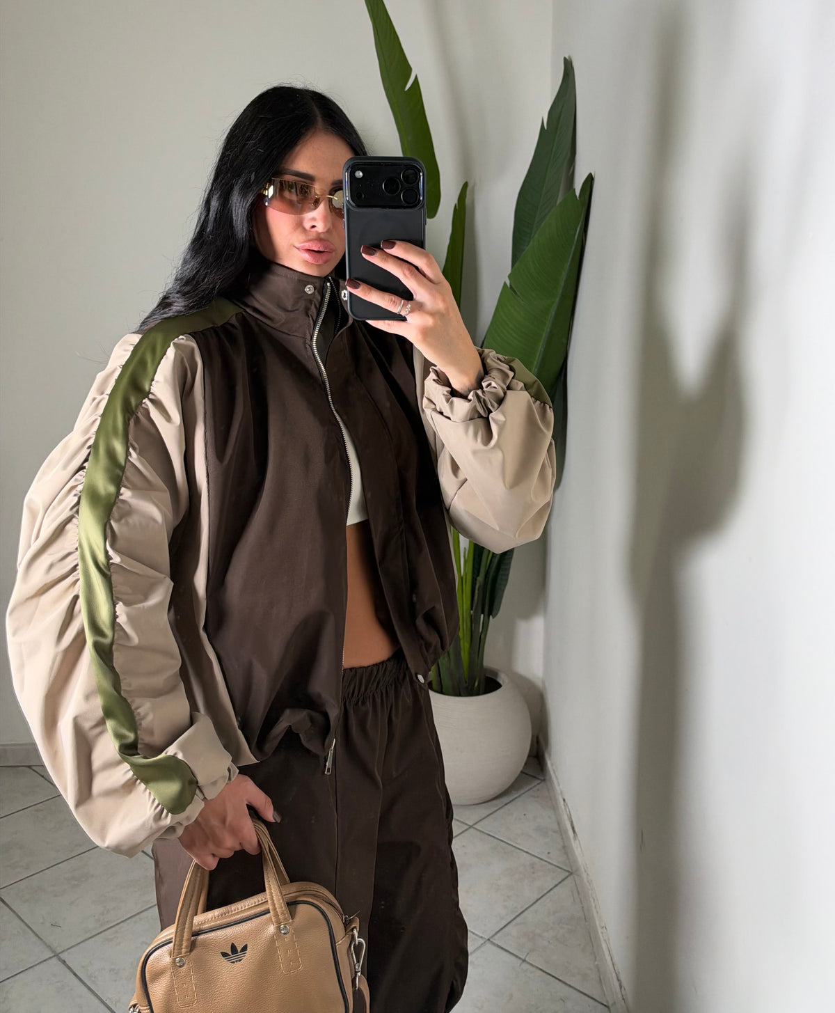 Bomber CLEA✨marrone verde