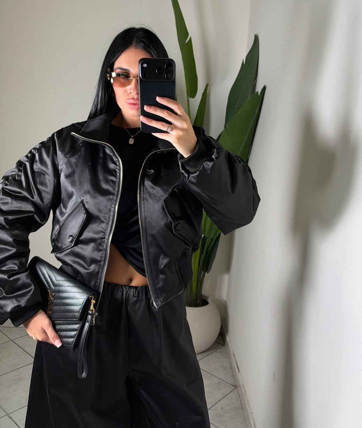 BOMBER LUMINA NERO✨