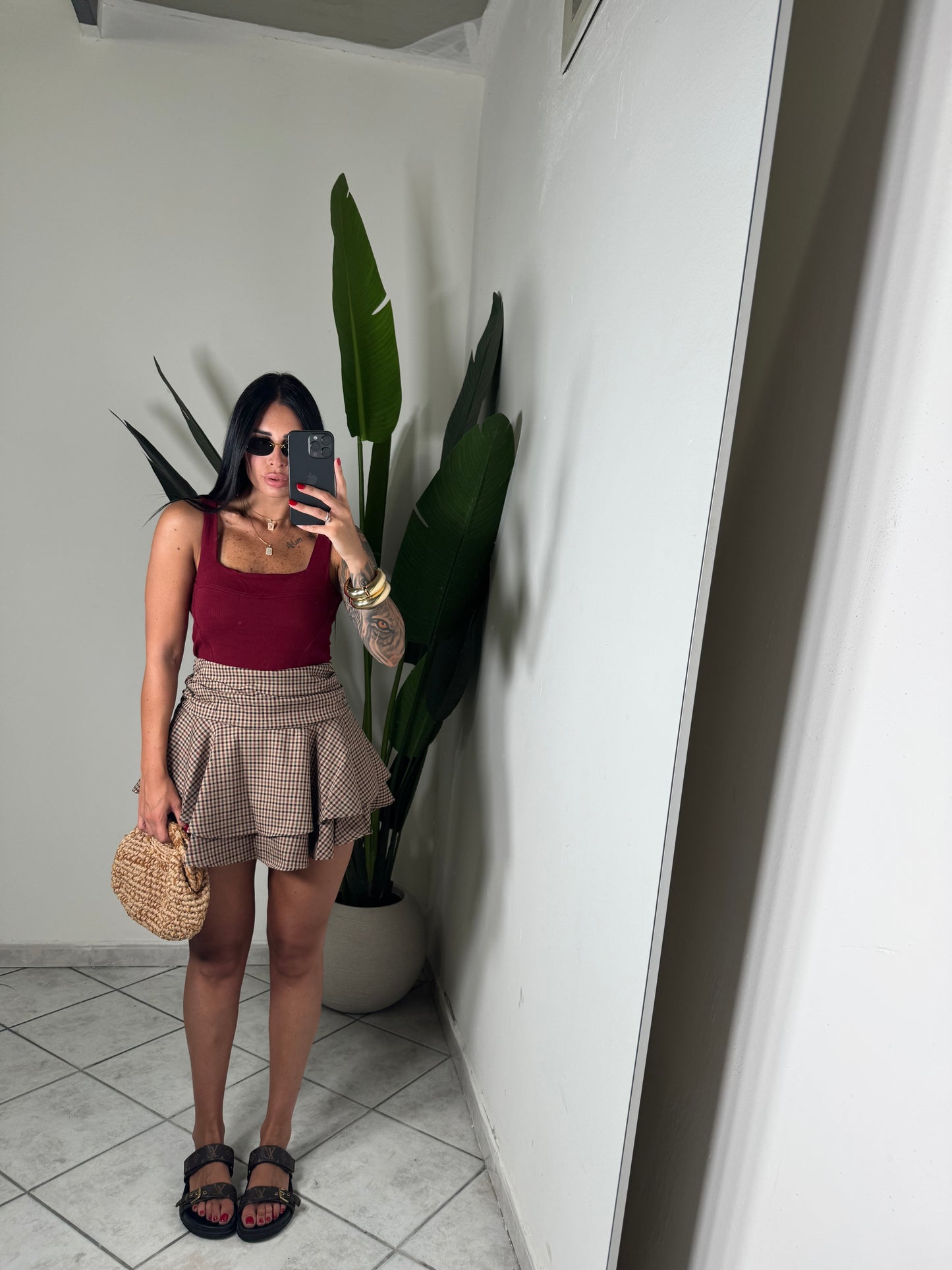 Panta-gonna quadretti✨