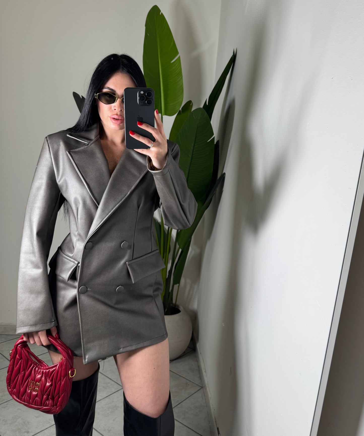 BLAZER DRESS ECO-PELLE✨