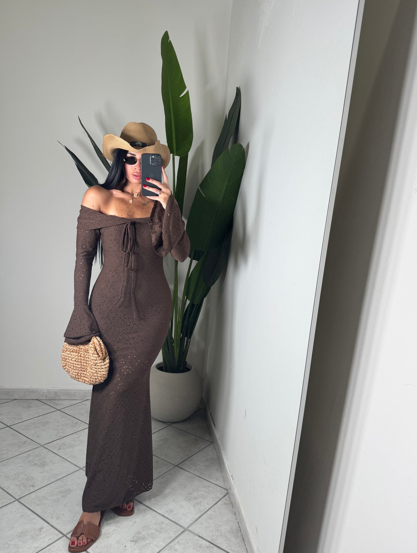 LONG DRESS MIREA✨marrone