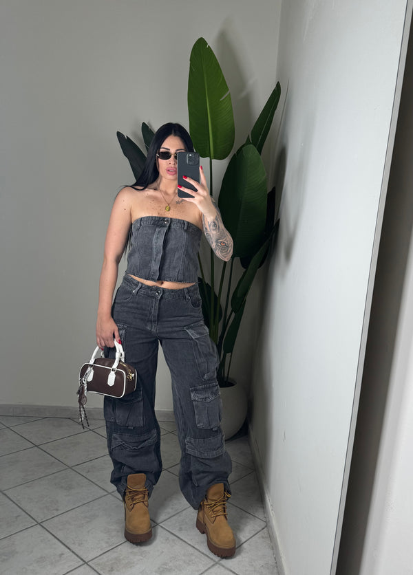 Coordinato CARGO✨grigio