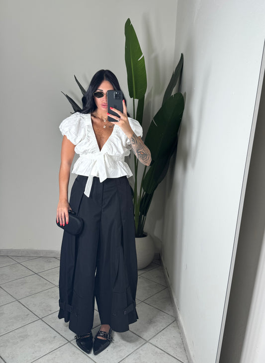 PANTALONE PALAZZO✨nero