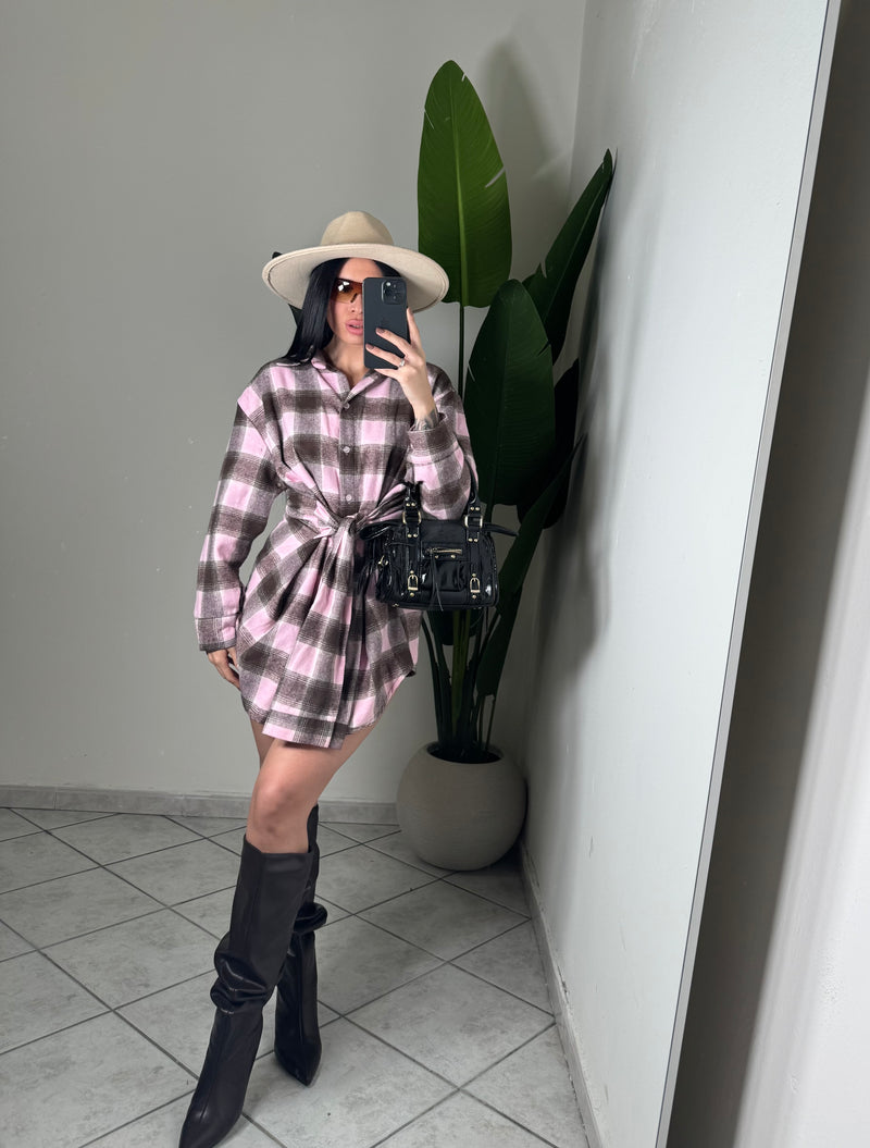 MAXI CAMICIONE FIOCCO✨rosa