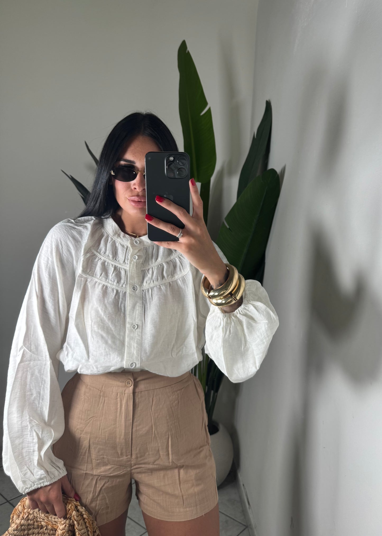 Camicia in lino bianca✨