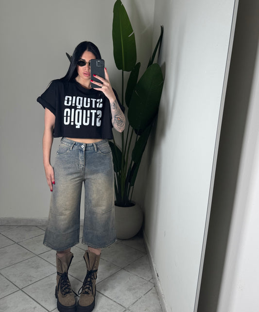 T-SHIRT CROP STUDIO