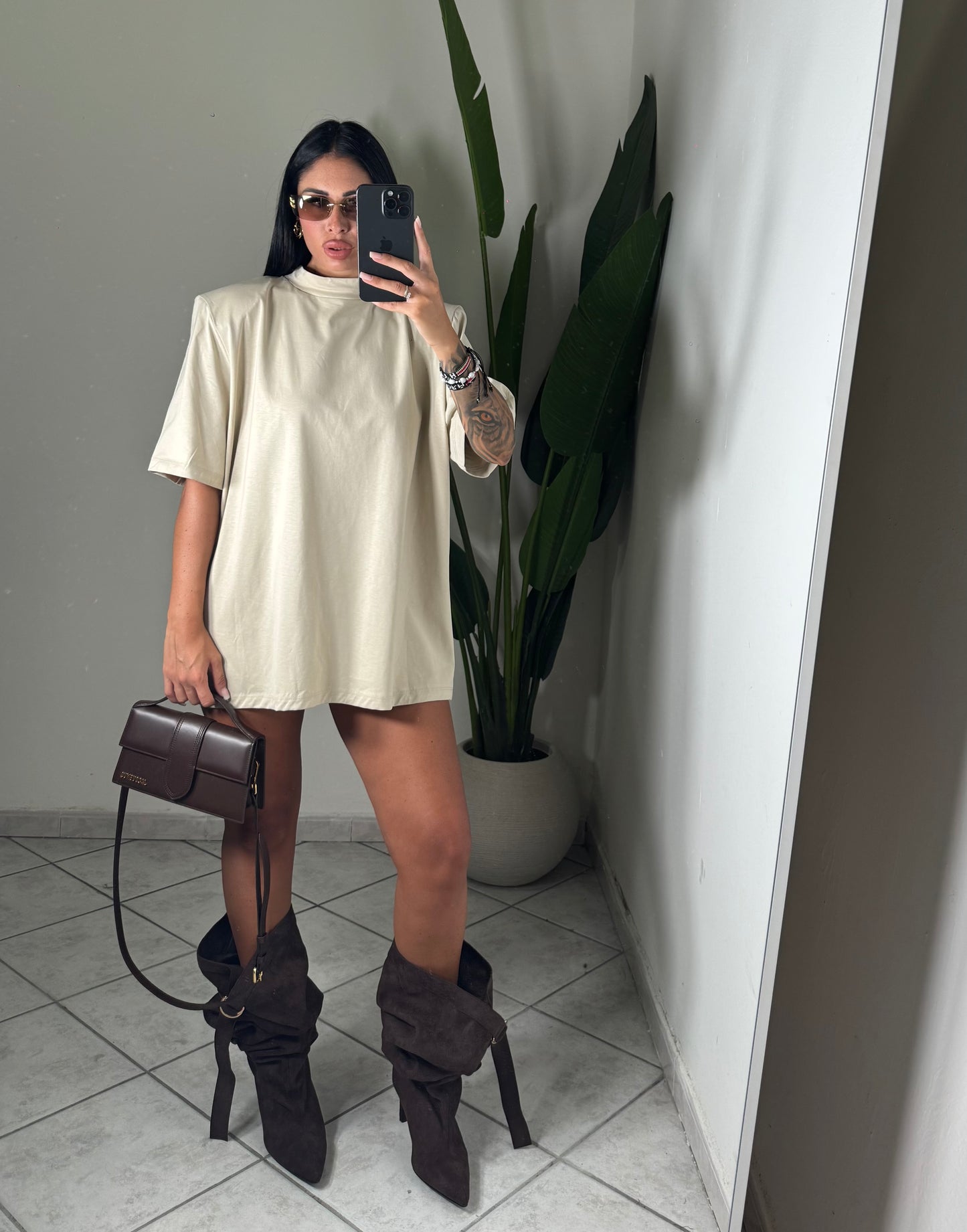 Maxi t-shirt just west mezza manica ✨