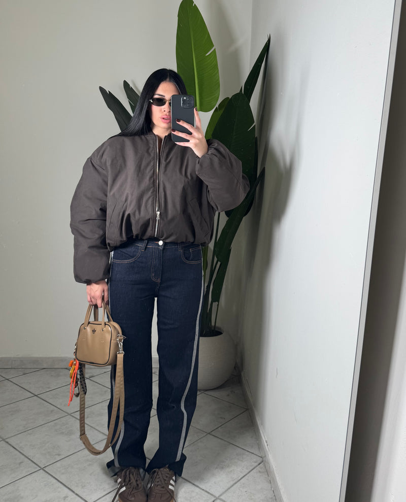 Bomber lumina marrone✨