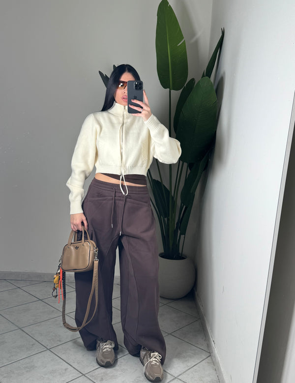 Pantalone cargo tuta✨CHOCO