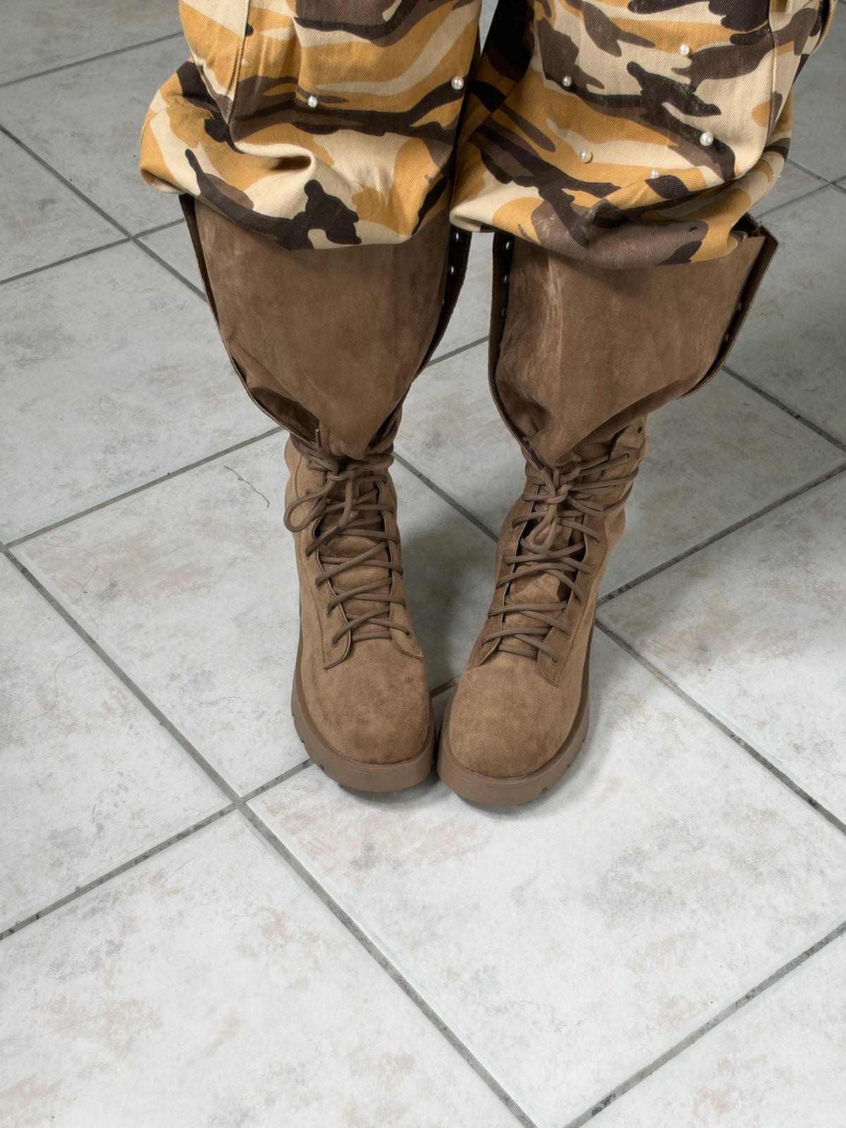 Anfibio camoscio beige ✨
