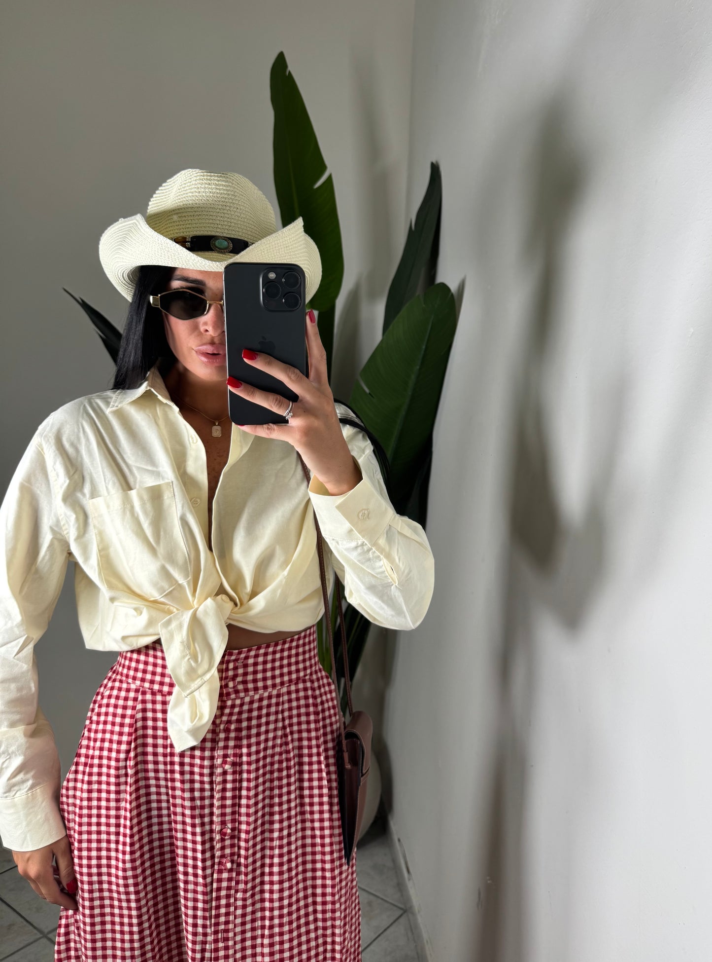 Camicia in lino beige✨monique