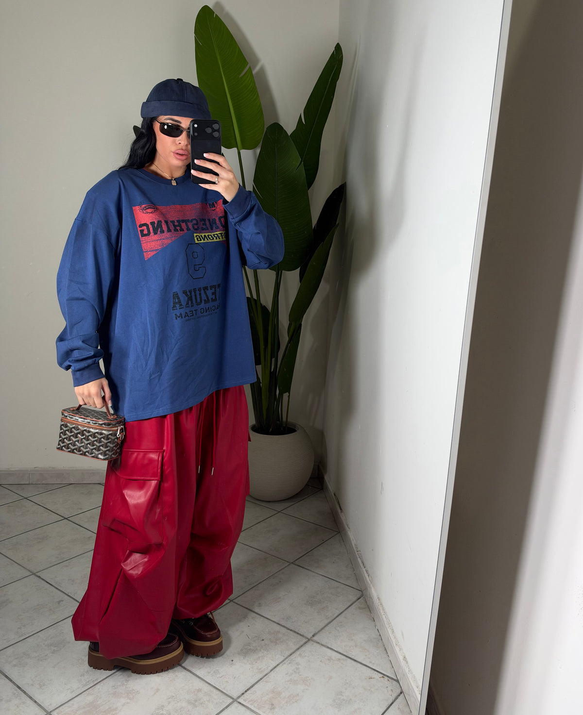 Pantalone cargo✨RED