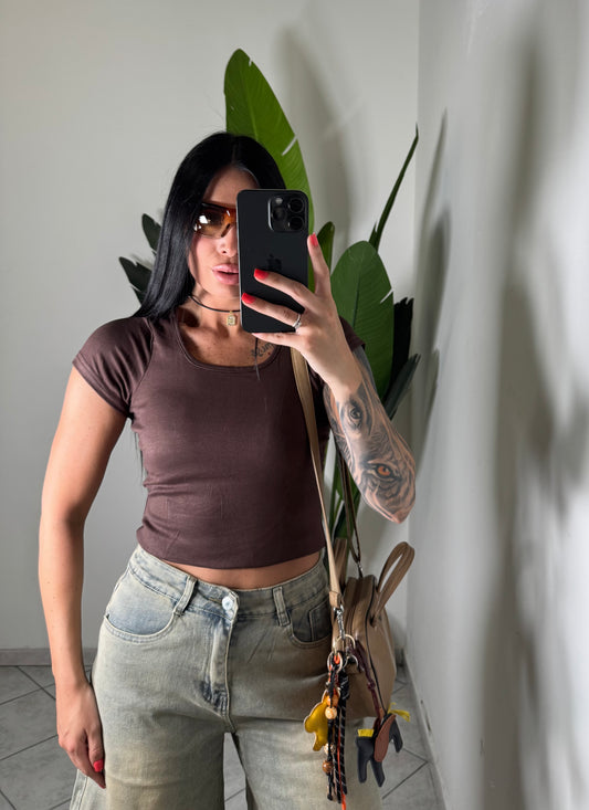Magliettina crop con coppe✨