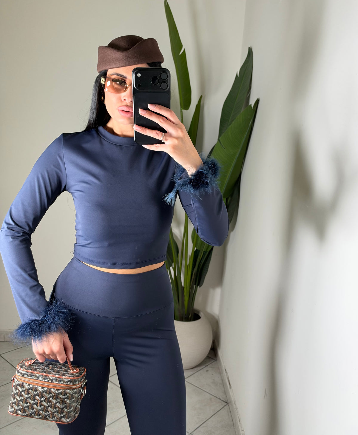 Maglia Licra piume✨