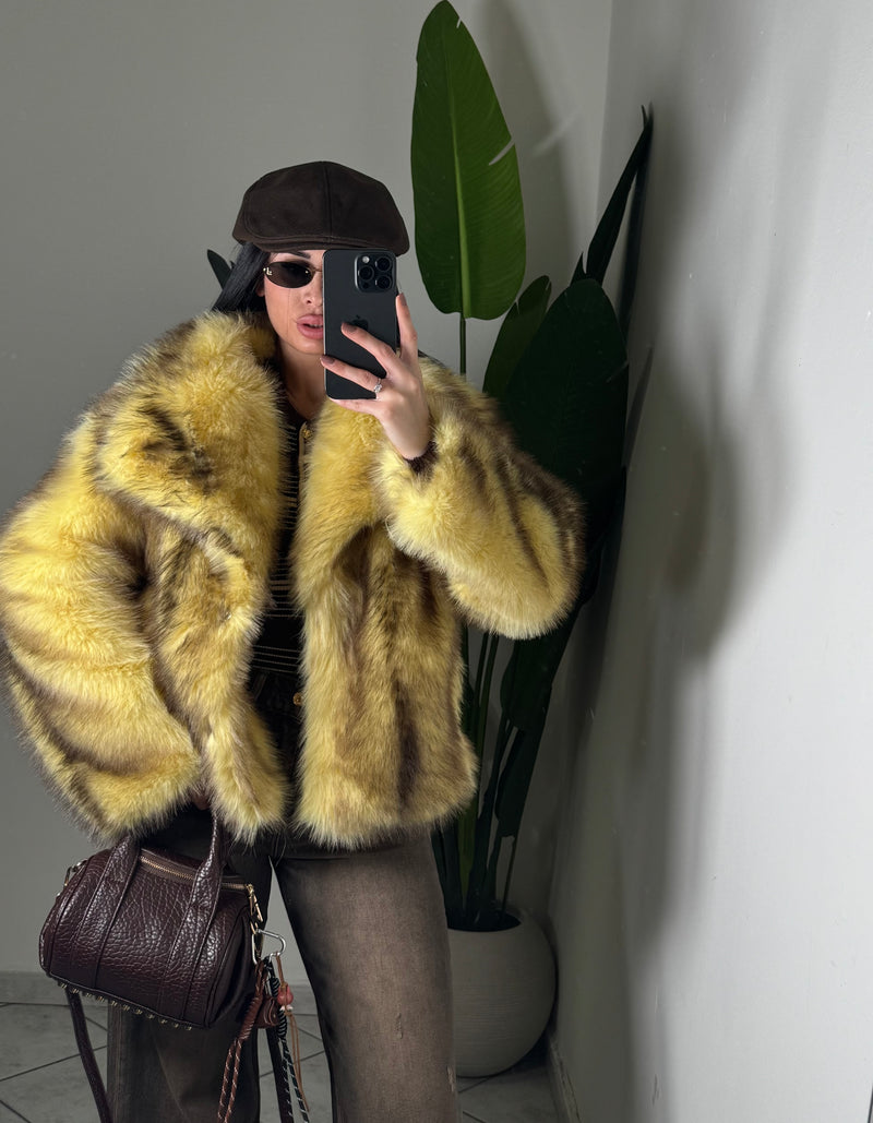 PELLICCIA SFUMATA✨GIALLA