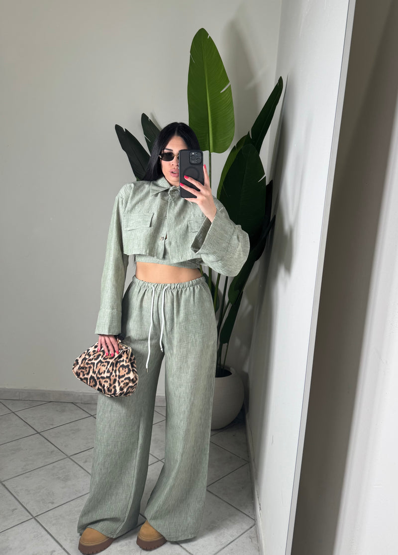 Coordinato in lino 3 pezzi✨