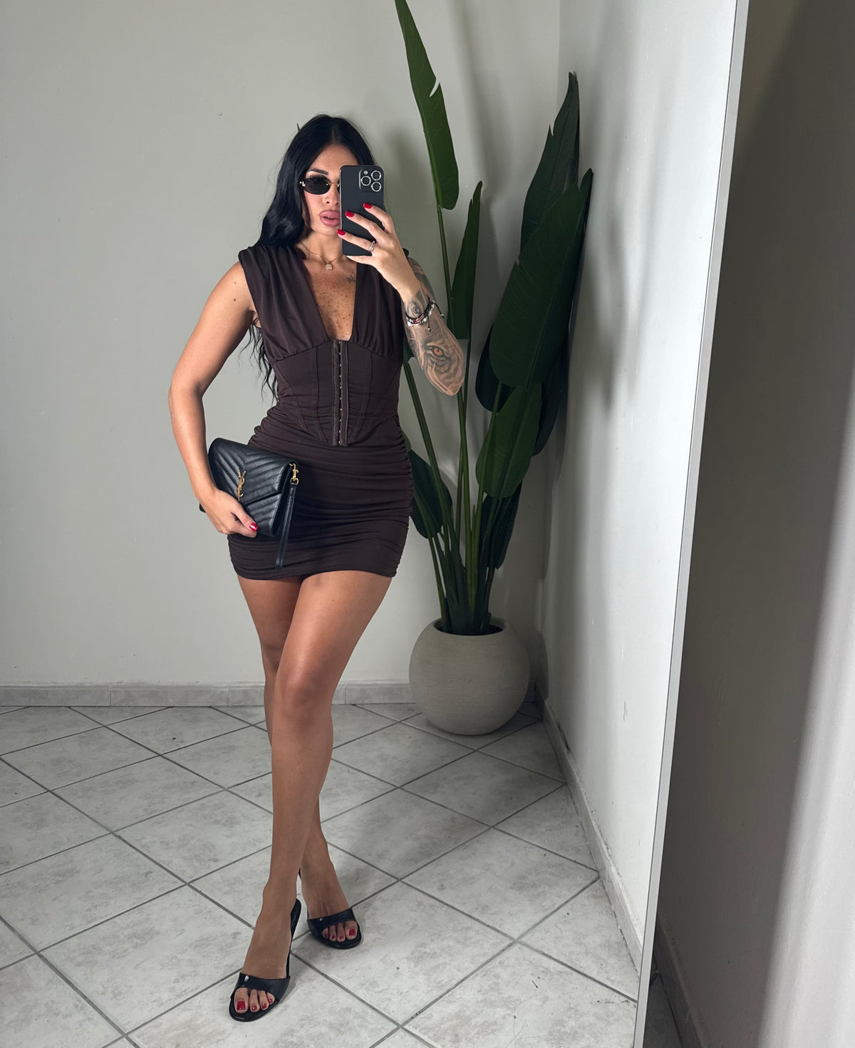 Dress Amina✨marrone