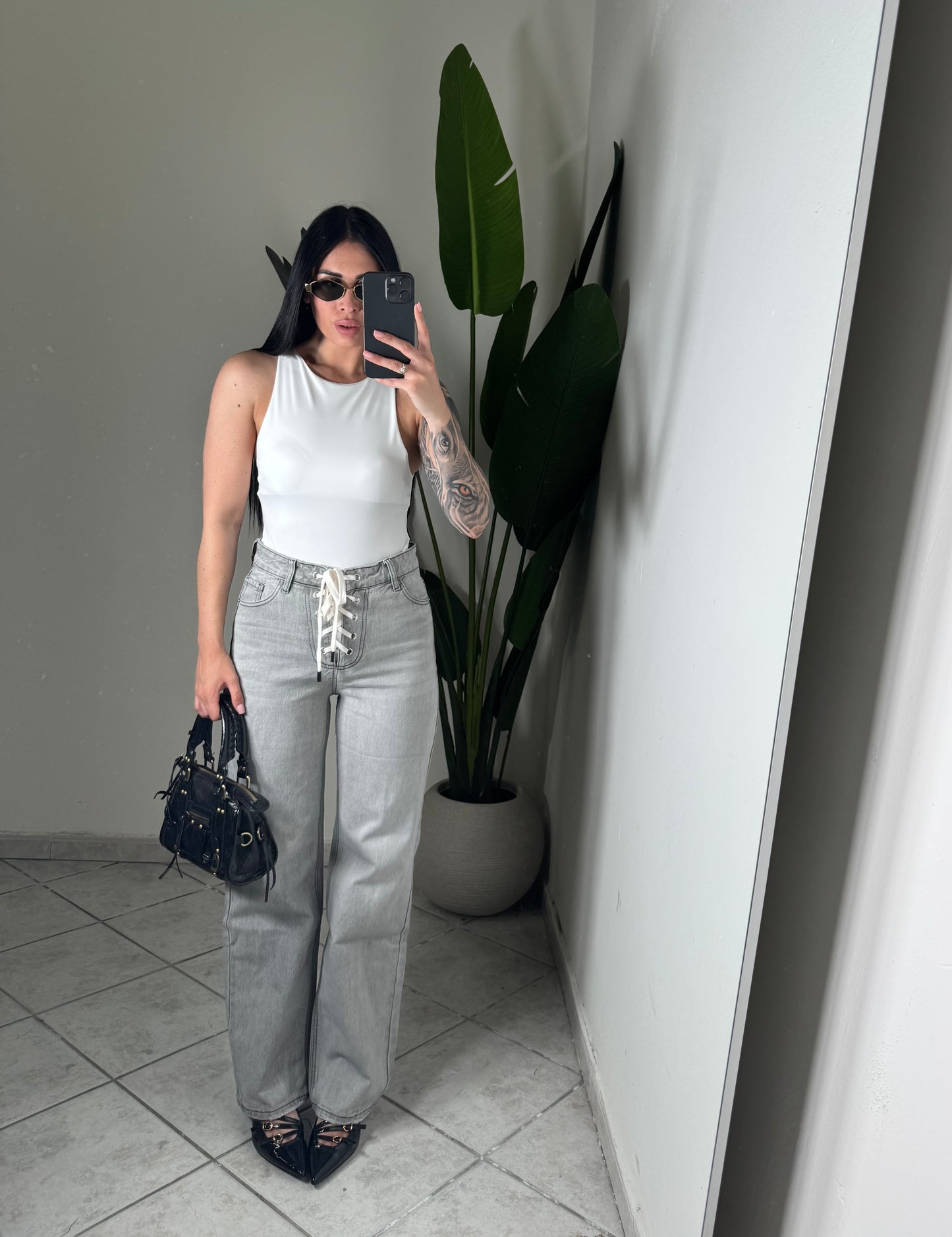 Jeans folyrose con lacci✨
