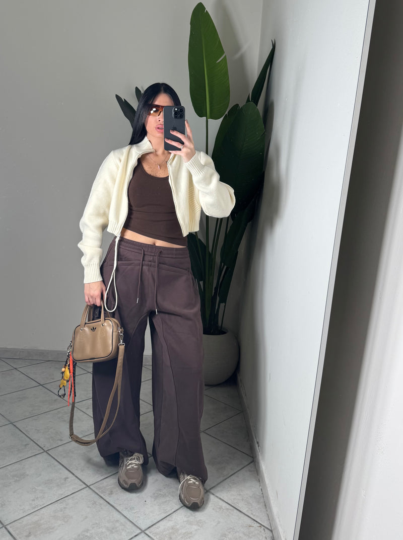 Pantalone cargo tuta✨CHOCO