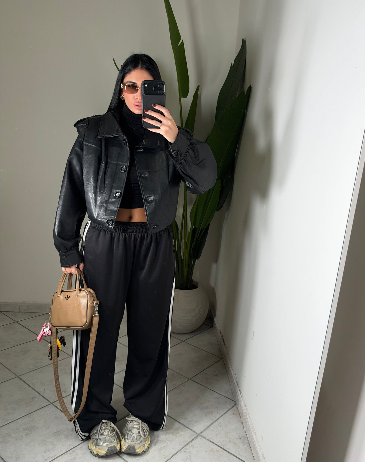 Chiodo eco-pelle ✨nero