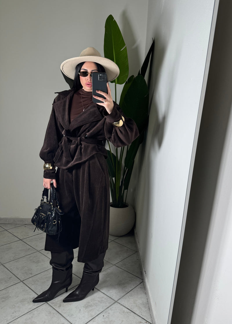 TRENCH JUST WEST✨marrone