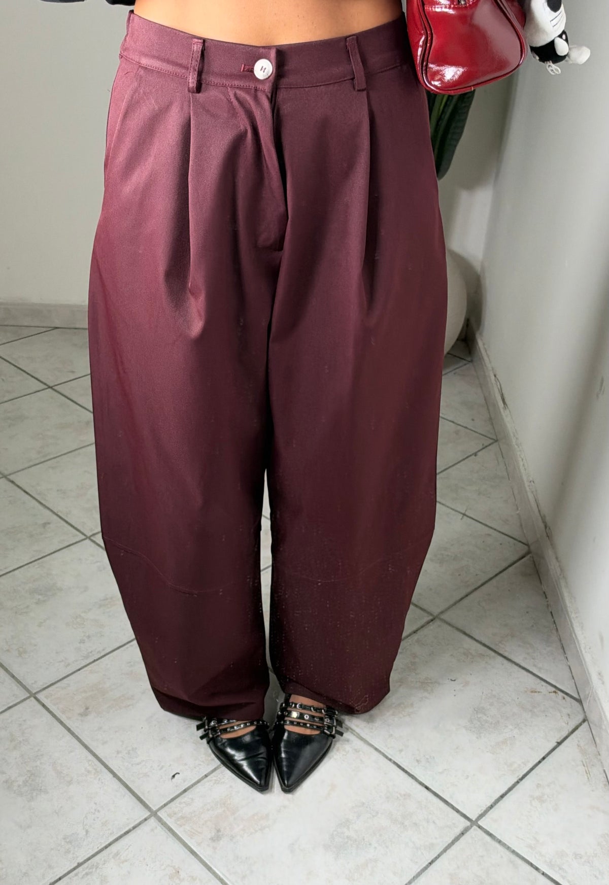 Pantalone JUST WEST✨Bordó