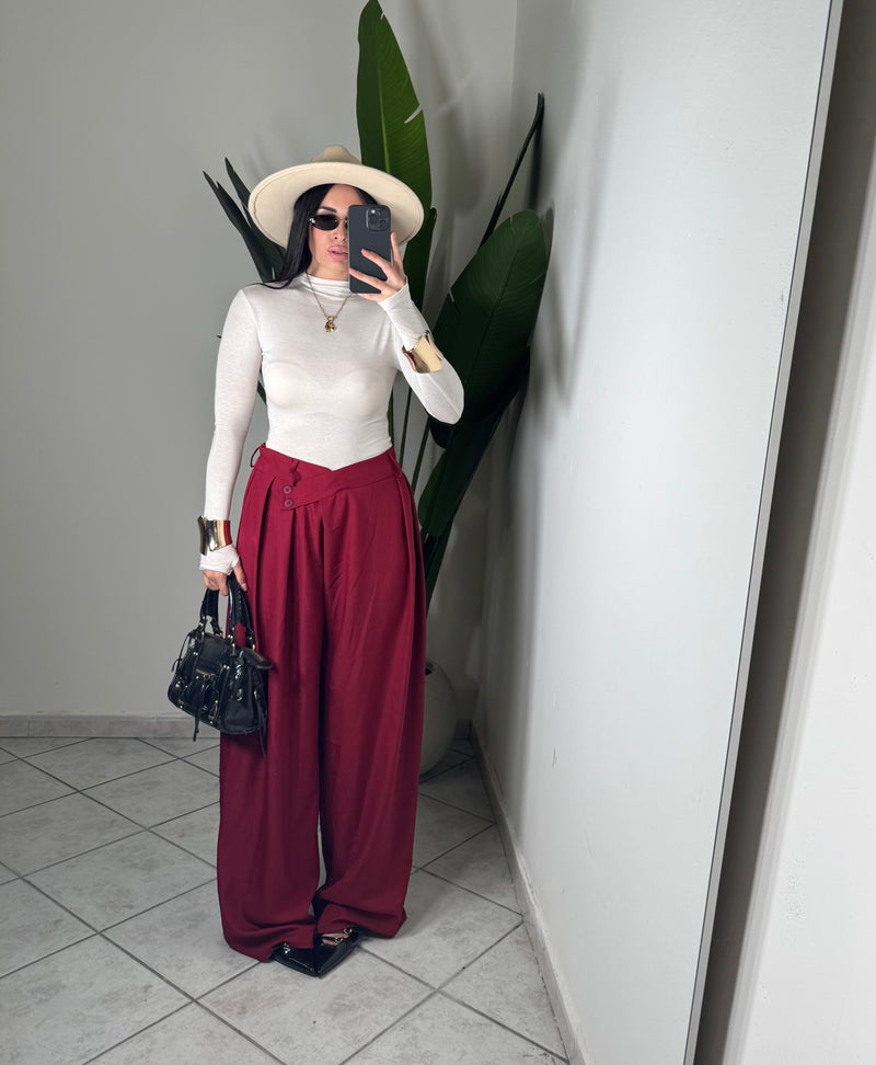 Pantalone Kyoto ✨bordò