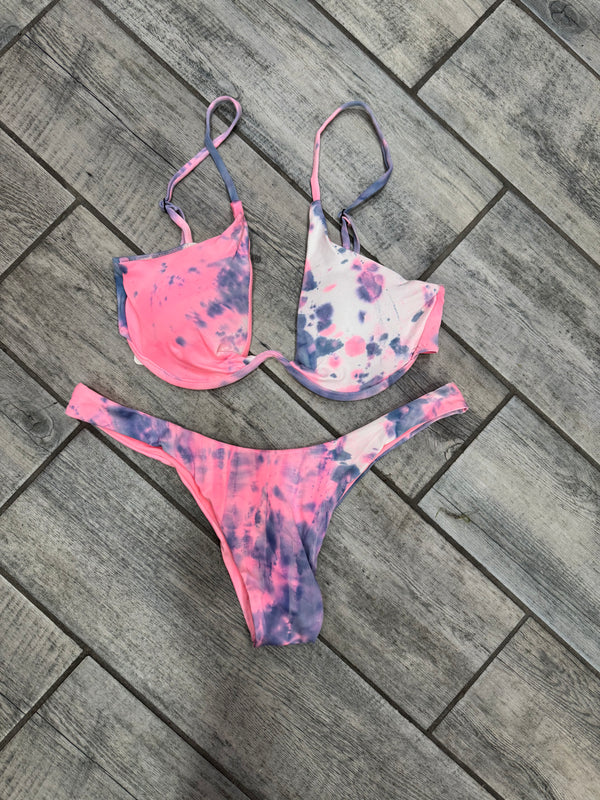 Beachwear rosa e grigio✨