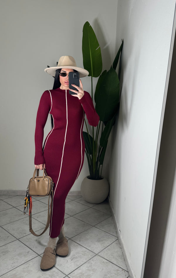 DRESS Alina ✨Bordó