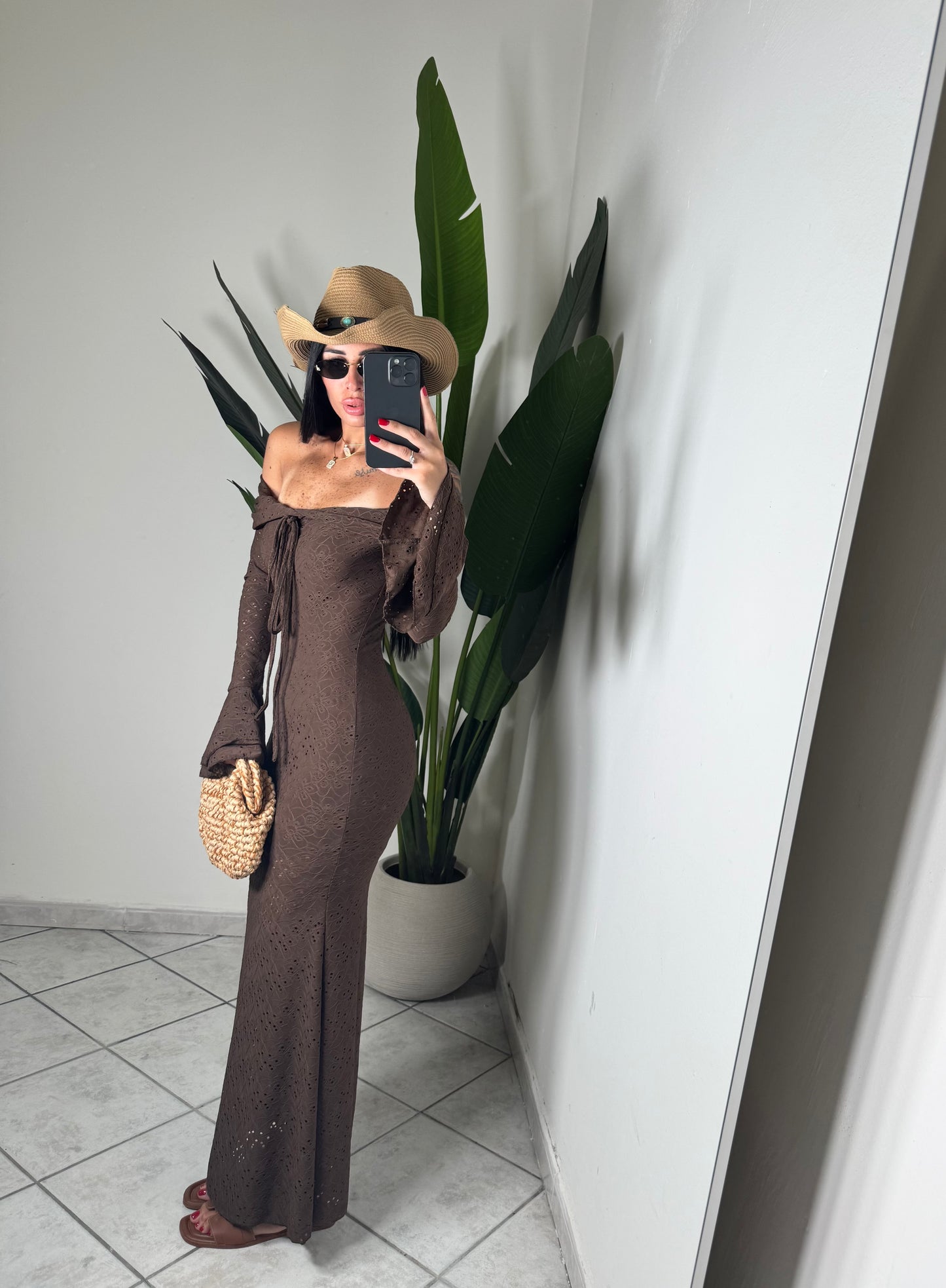 LONG DRESS MIREA✨marrone