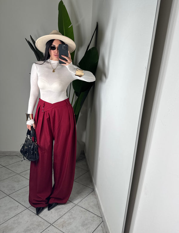 Pantalone Kyoto ✨bordò