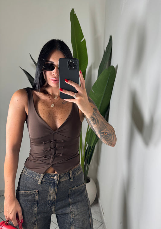 Top corean✨marrone