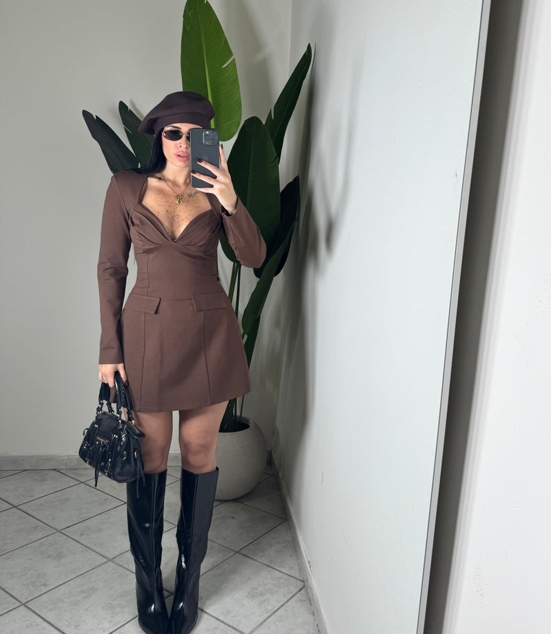 DRESS paris✨marrone