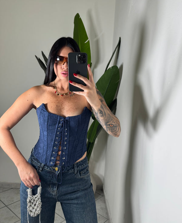 Corpetto rose blu✨