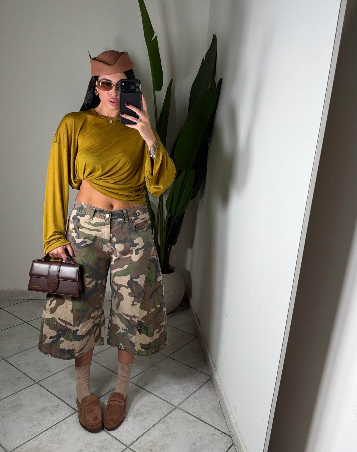 Maxi bermuda militare✨