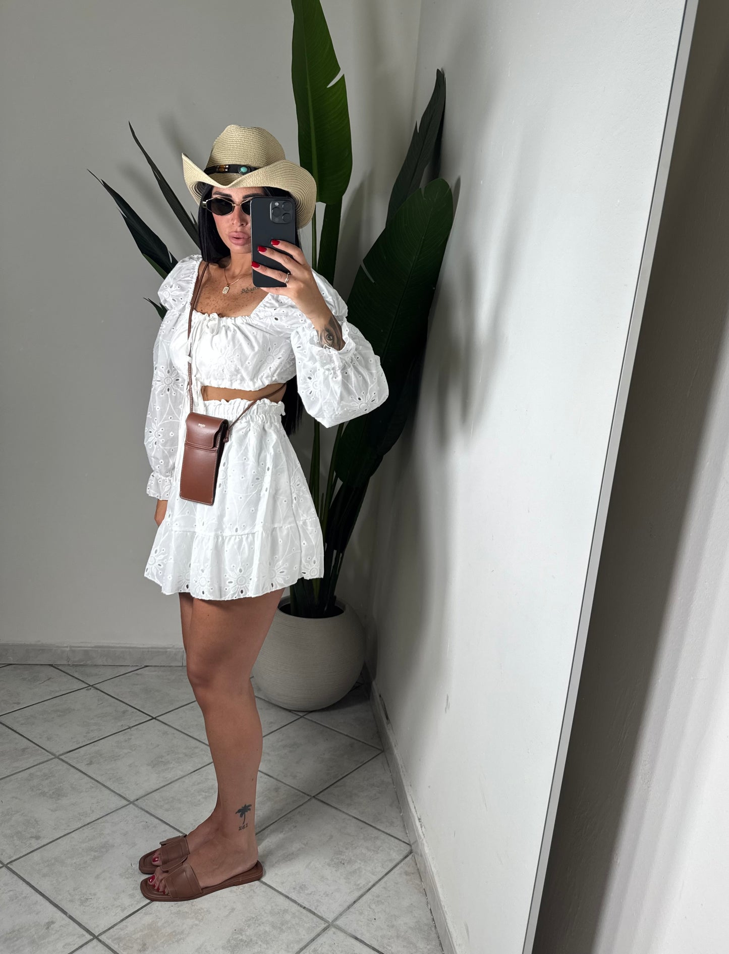 Coordinato in pizzo San gallo✨