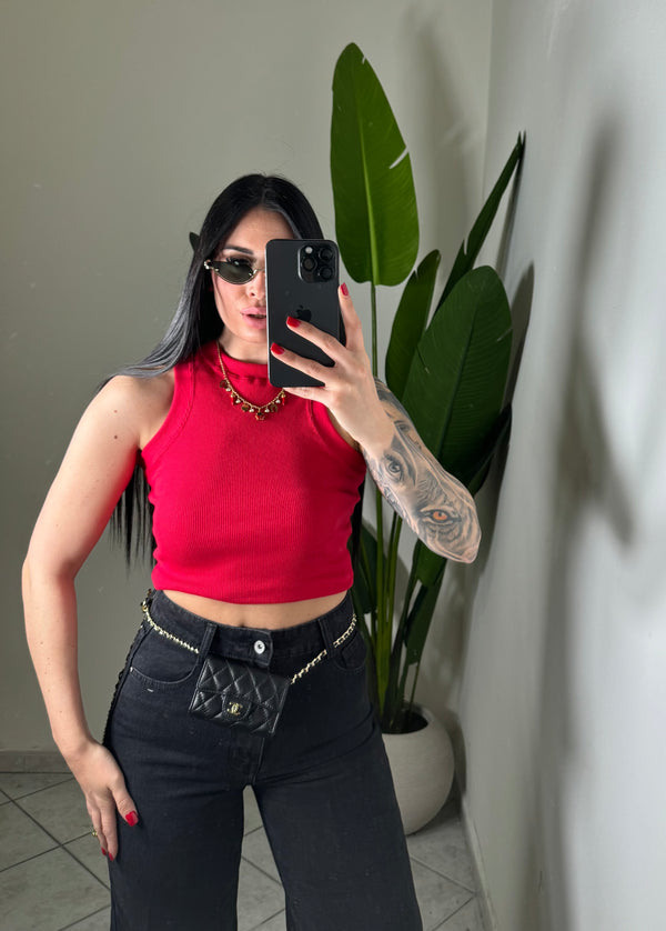Canotta crop costine✨