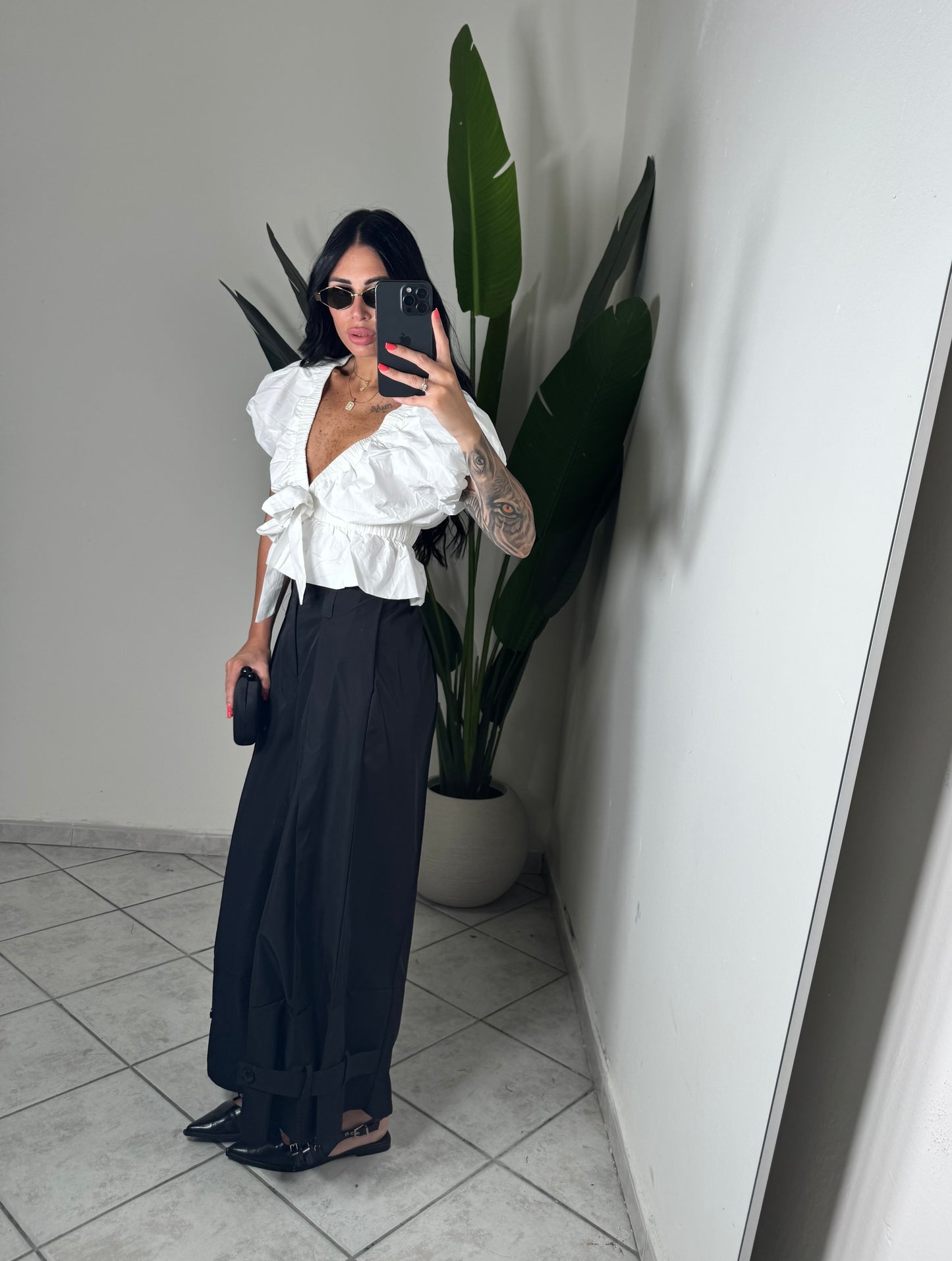 PANTALONE PALAZZO✨nero