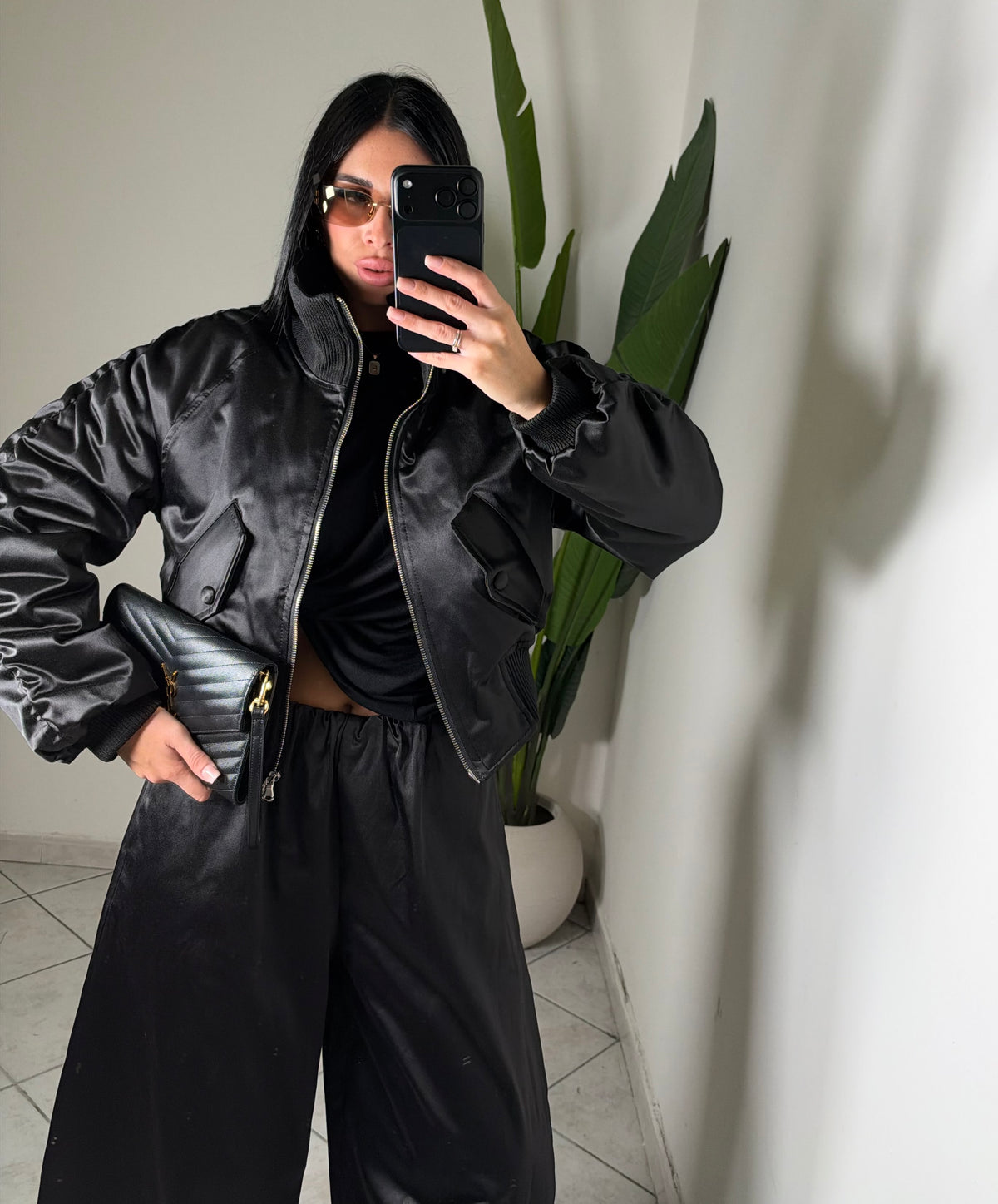 BOMBER LUMINA NERO✨