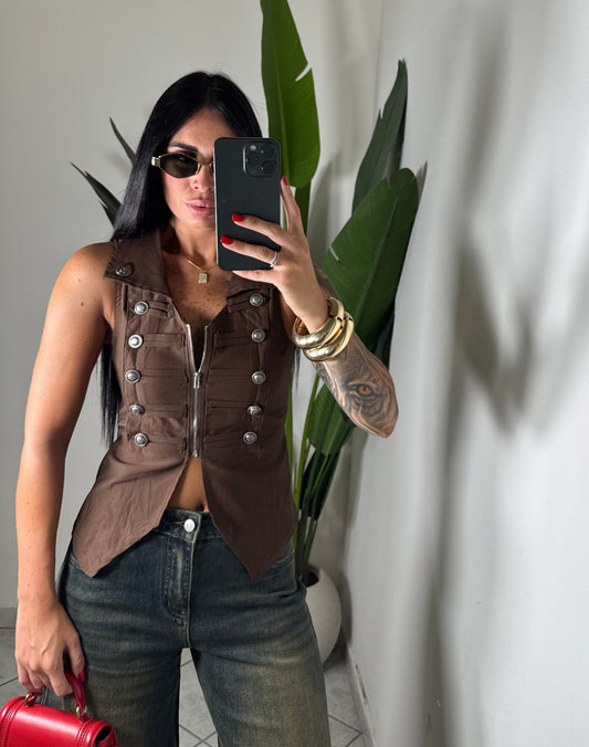 Gilet azara✨marrone