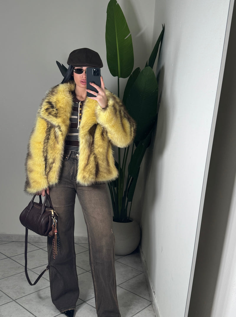 PELLICCIA SFUMATA✨GIALLA