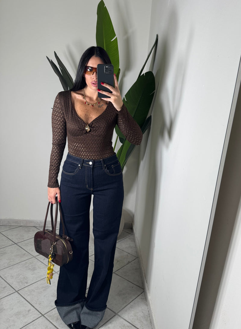Jeans piegone blu✨