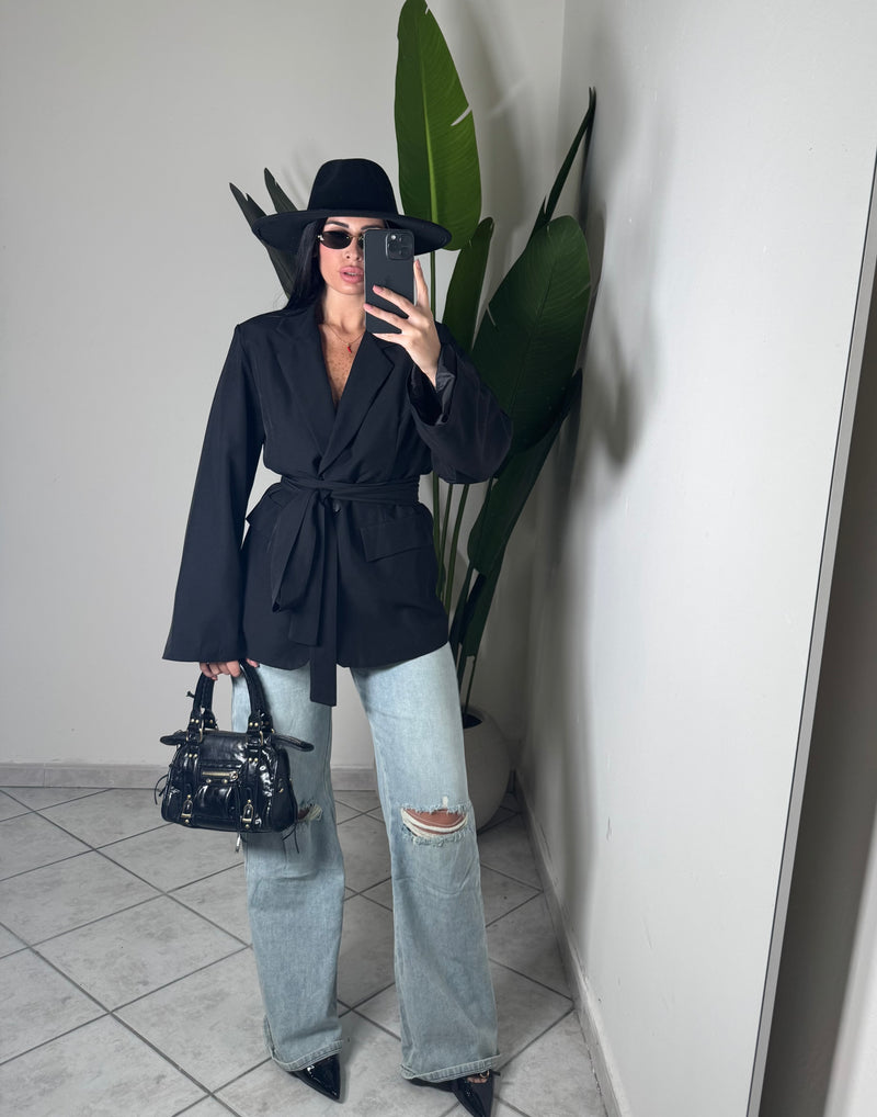 Blazer con cintura✨nera