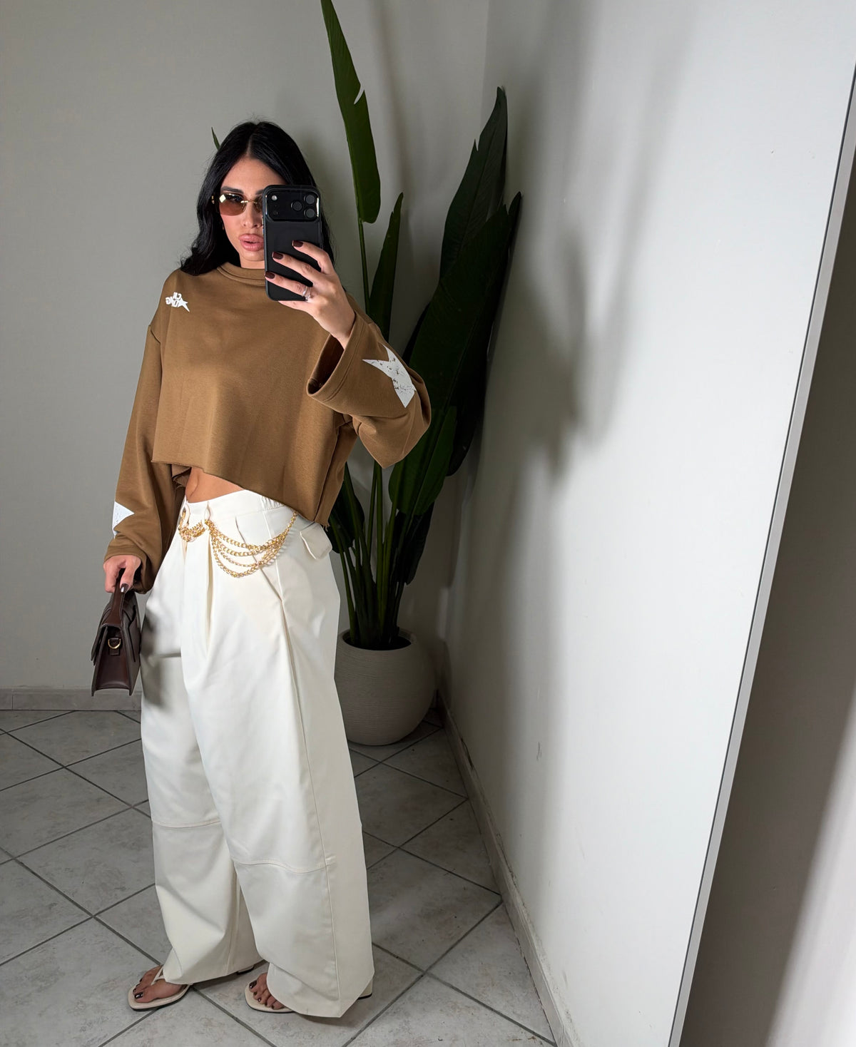 Pantalone JUST WEST✨panna