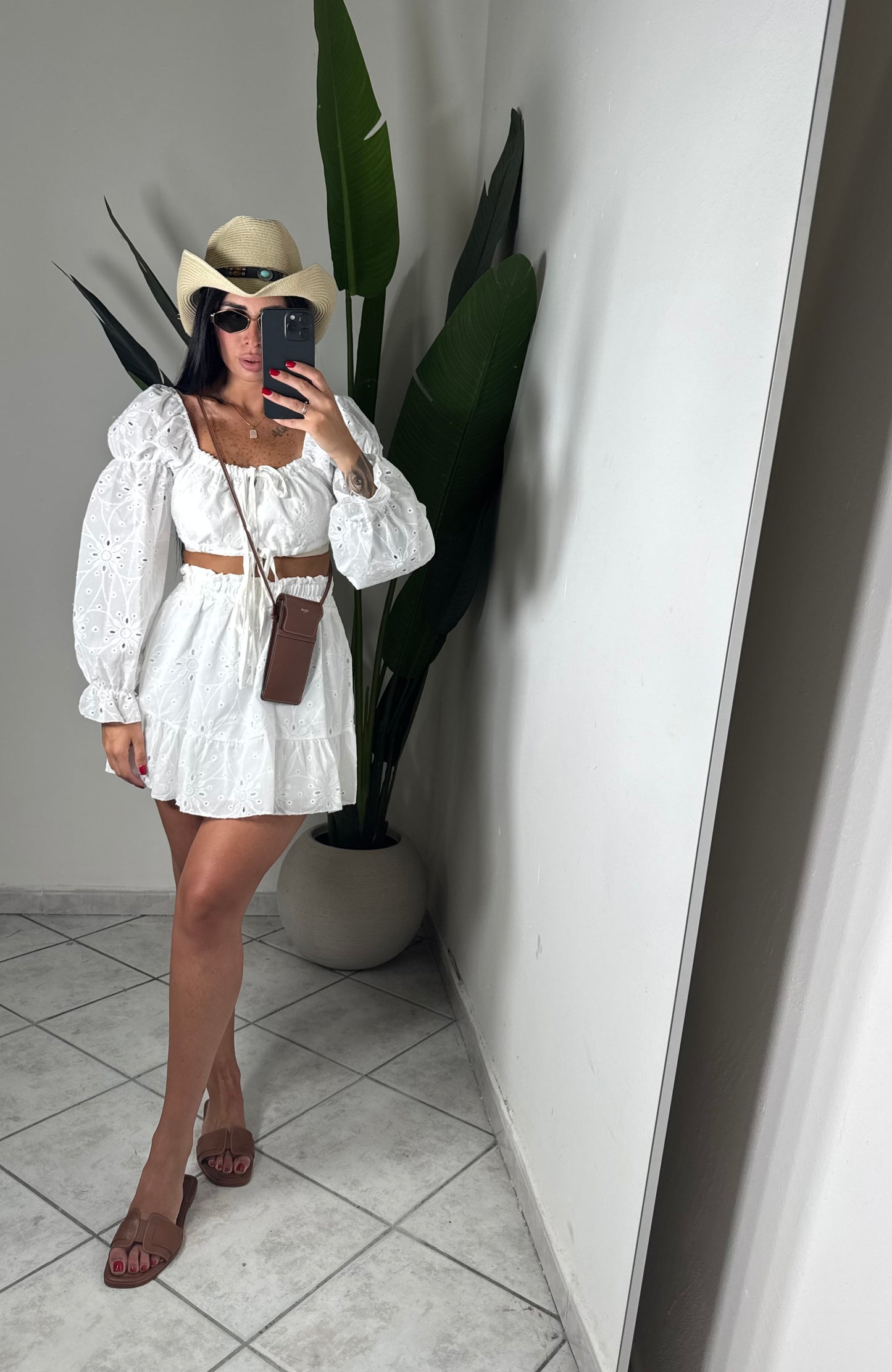 Coordinato in pizzo San gallo✨