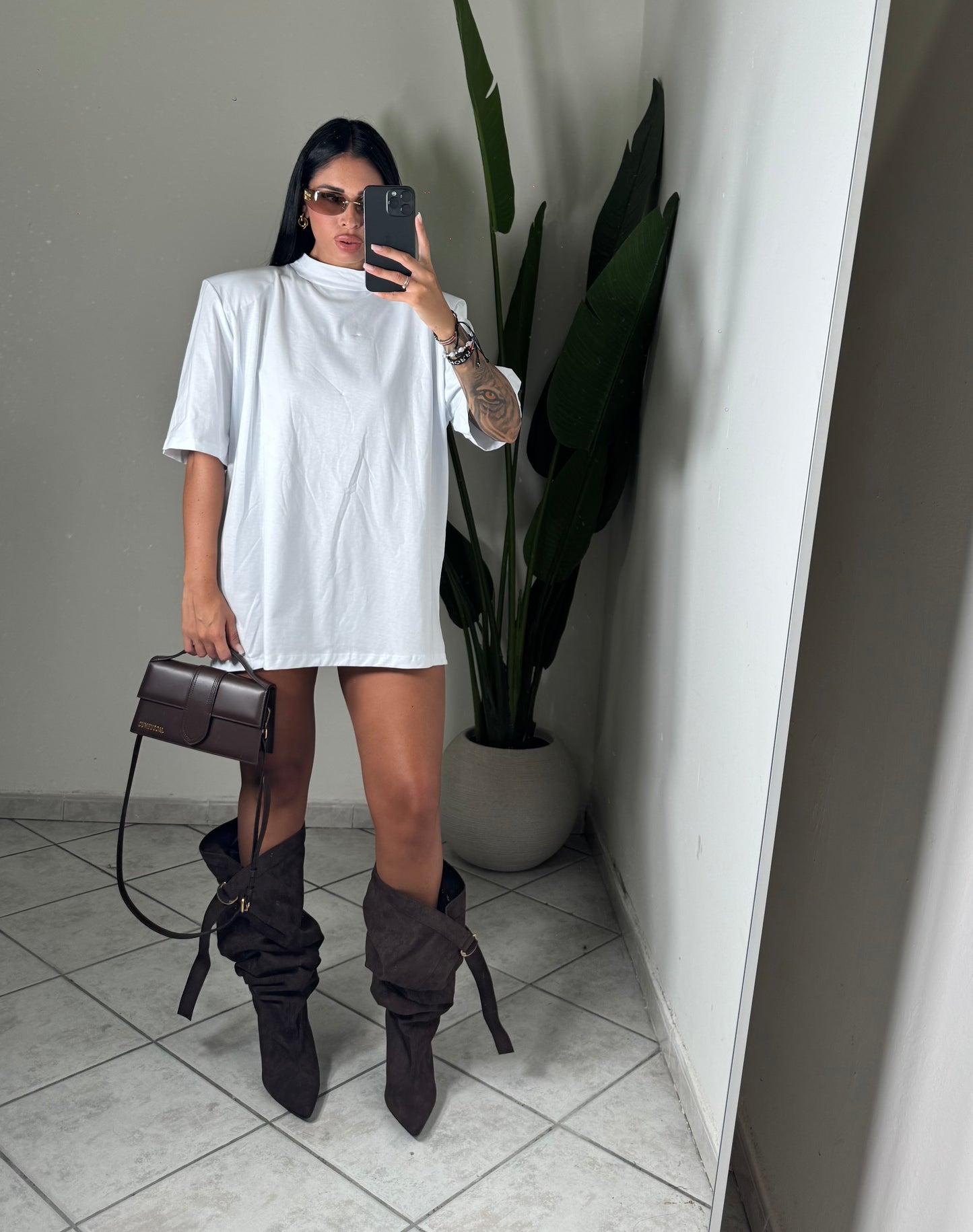 Maxi t-shirt just west mezza manica ✨