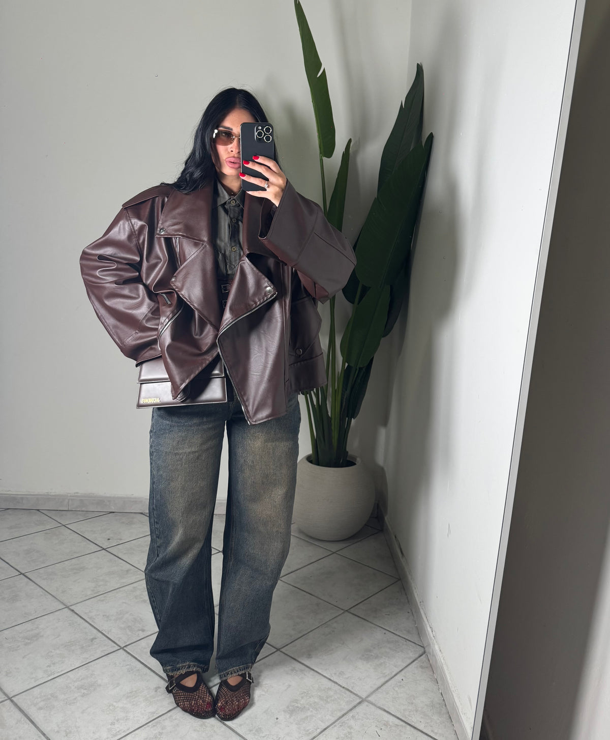 Chiodo over size✨marrone